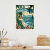 Groovy mit Retro California Poster (Küche)