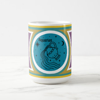 Groovy Mod Aquarias Zodiac Tasse