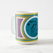 Groovy Mod Aquarias Zodiac Tasse (Vorderseite Links)