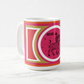 Groovy Mod Aries Zodiac Tasse (Vorderseite Links)