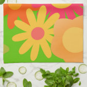 Groovy Mod floral Küchentuch (Gefaltet)