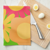 Groovy Mod floral Küchentuch (Viertel Falte)