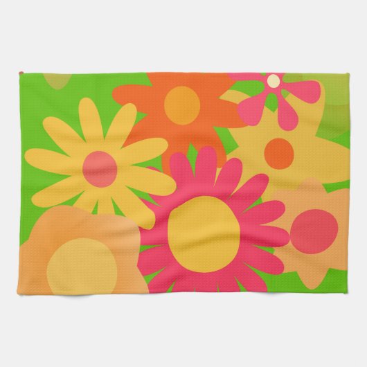 Groovy Mod floral Küchentuch (Horizontal)