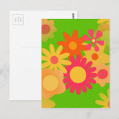 Groovy Mod floral Postkarte (Vorne/Hinten)