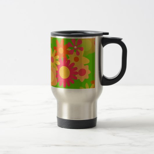Groovy Mod floral Reisebecher (Rechts)