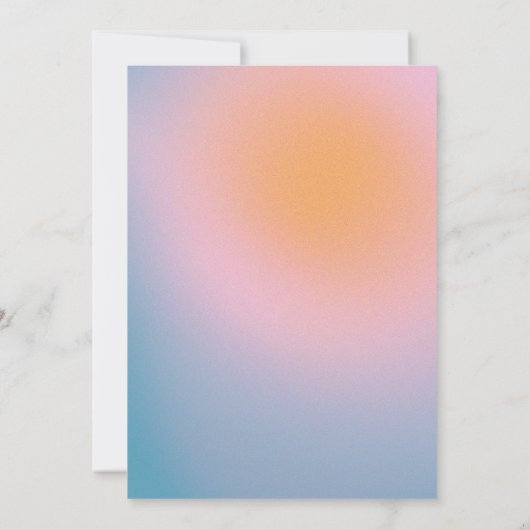 Groovy Mod Pastel Retro Custom Foto Abschluss Ankündigung (Rückseite)