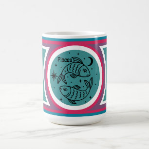 Groovy Mod Pisces Zodiac Tasse