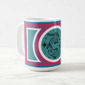 Groovy Mod Pisces Zodiac Tasse (Vorderseite Links)
