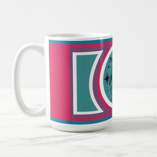 Groovy Mod Pisces Zodiac Tasse (Links)