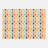 Groovy Mod Stripe Muster Geschenkpapier Set (Vorderseite)