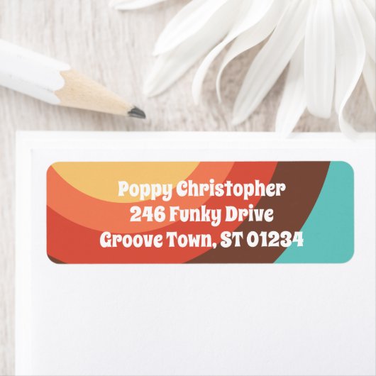 Groovy Moderne Retro farbenfrohe Kurven kühl freun (Insitu)