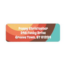 Groovy Moderne Retro farbenfrohe Kurven kühl freun