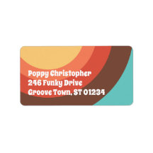 Groovy Moderne Retro farbenfrohe Kurven kühl freun