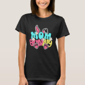 Groovy Mom Bunny Happy Easter Mother's Day 2023 T-Shirt (Vorderseite)