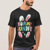 Groovy Mommy Bunny Cute Matching Family Easter T-Shirt (Vorderseite)