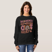 Groovy Mommy of Miss Onederful 1st Bday Boho Rainb Sweatshirt (Vorne ganz)