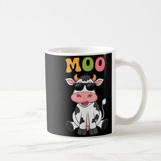 Groovy Moo Cow - Funny Farmer Cow Men Women Kids B Kaffeetasse (Rechts)