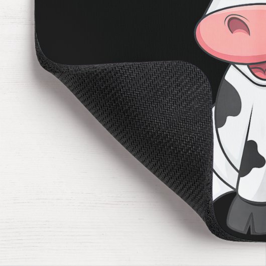 Groovy Moo Cow - Funny Farmer Cow Men Women Kids B Mousepad (Ecke)