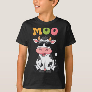 Groovy Moo Kuh - Lustige Bauer Kuh Männer Frauen K T-Shirt