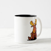 Groovy Moose Zwei-Tone-Kaffee-Tasse Zweifarbige Tasse (VorderseiteRechts)