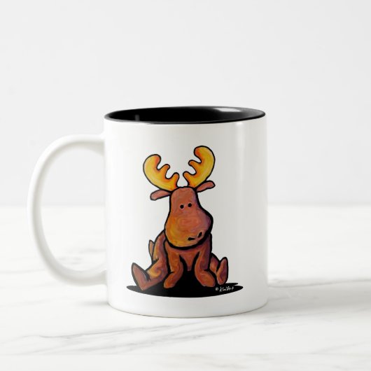 Groovy Moose Zwei-Tone-Kaffee-Tasse Zweifarbige Tasse (Links)