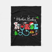 Groovy Mother Baby Nurse Christmas Matching Xmas N Fleecedecke (Vorderseite)