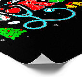 Groovy Mother Baby Nurse Christmas Matching Xmas N Poster (Ecke)