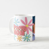 Groovy Mother's Day Mama Blume Foto Kaffeetasse (Vorderseite Links)