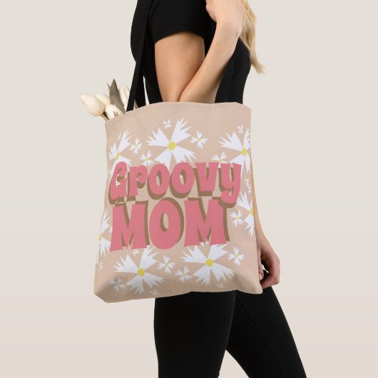 Groovy Mother's Day Mama Daisy Tote Bag Tasche (Von Nahem)