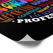 Groovy Mtss Coordinator School Counselor School Ps Poster (Ecke)