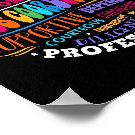 Groovy Mtss Coordinator School Counselor School Ps Poster (Ecke)