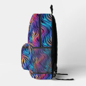 Groovy Multicolor Boho-Stil   Bedruckter Rucksack (Rechts)