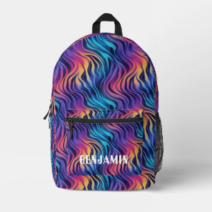 Groovy Multicolor Boho-Stil Bedruckter Rucksack