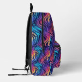Groovy Multicolor Boho-Stil   Bedruckter Rucksack (Links)