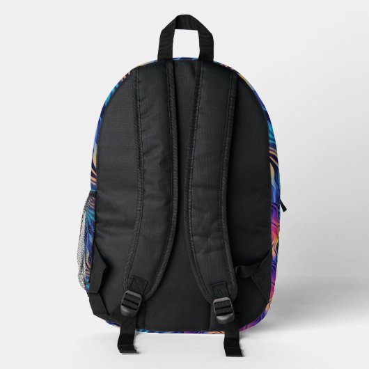 Groovy Multicolor Boho style   Bedruckter Rucksack (Rückseite)