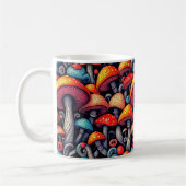 Groovy Mushroom Magic Retro Tasse (Links)