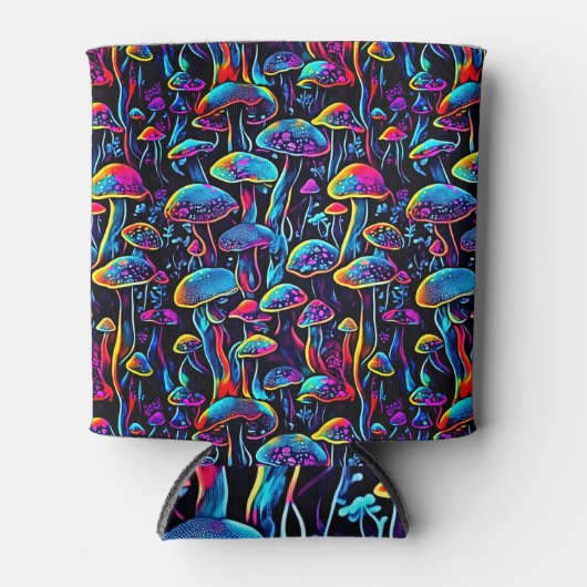 Groovy Mushrooms Pattern Dosenkühler (Vorderseite)