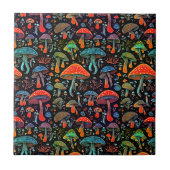 Groovy Mushrooms Pattern Fliese (Vorderseite)