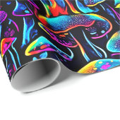 Groovy Mushrooms Pattern Geschenkpapier (Rolleneckpunkt)