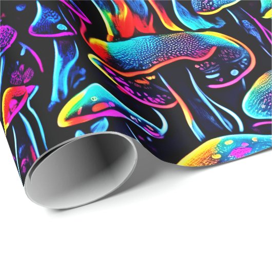 Groovy Mushrooms Pattern Geschenkpapier (Rolleneckpunkt)
