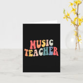 Groovy Music Teacher Team Lehrer zurück zur Schule Karte (Gelbe Blume)