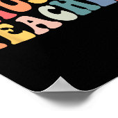 Groovy Music Teacher Team Lehrer zurück zur Schule Poster (Ecke)