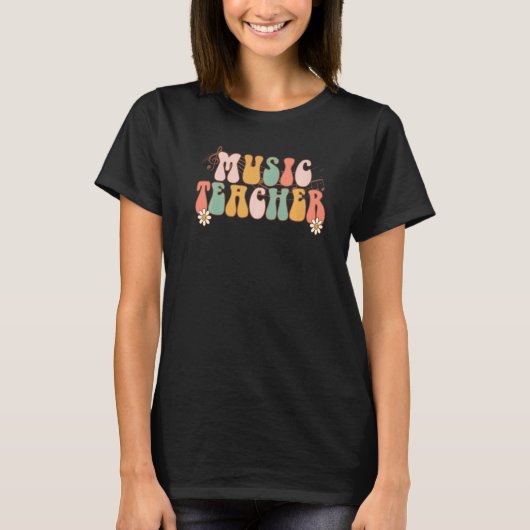 Groovy Music Teacher Team Teacher Back To School 2 T-Shirt (Vorderseite)