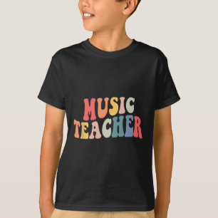Groovy-Musiklehrer-Teamlehrer Zurück Zur Schule T-Shirt