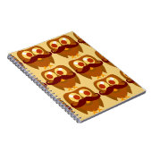 Groovy Mustache Owls Notizblock (Rechte Seite)
