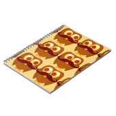 Groovy Mustache Owls Notizblock (Linke Seite)