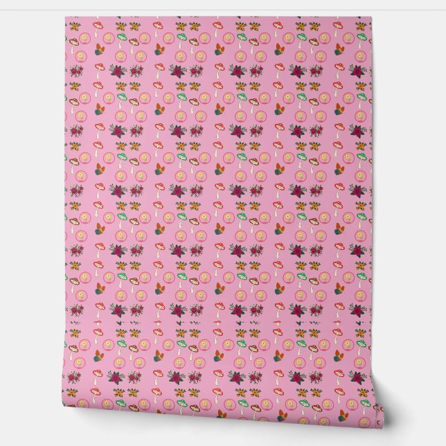 Groovy-Muster Tapete (Abrollen)