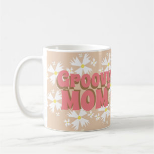 Groovy Muttertag Mama Gänseblümchen Foto Kaffeetas Kaffeetasse