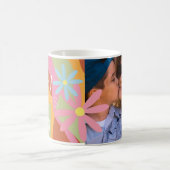 Groovy-Muttertags-Blumenrahmen-Foto Kaffeetasse (Mittel)