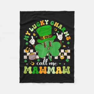 Groovy My Lucky Charms nennen mich Mawmaw St Patri Fleecedecke